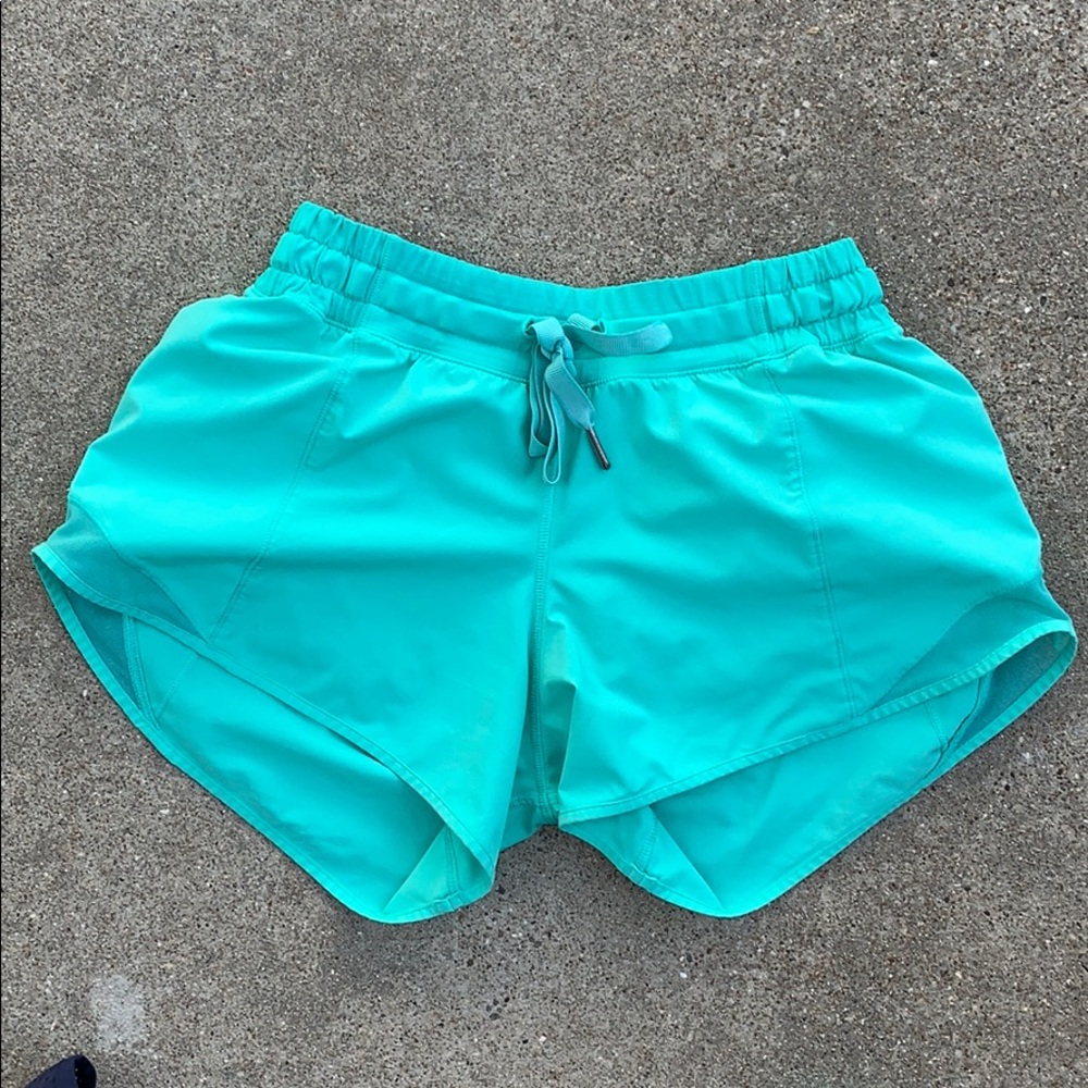 Lululemon teal hotty hot short